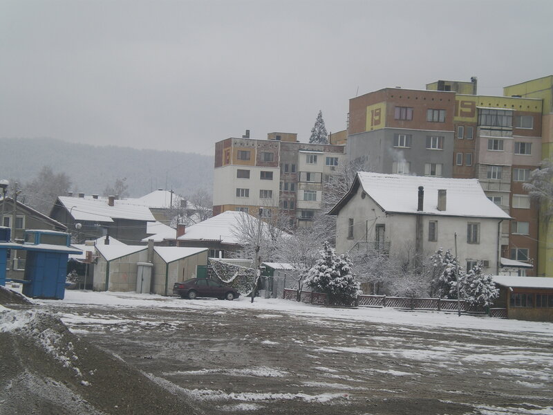 Snow-covered Houses — White, Cold