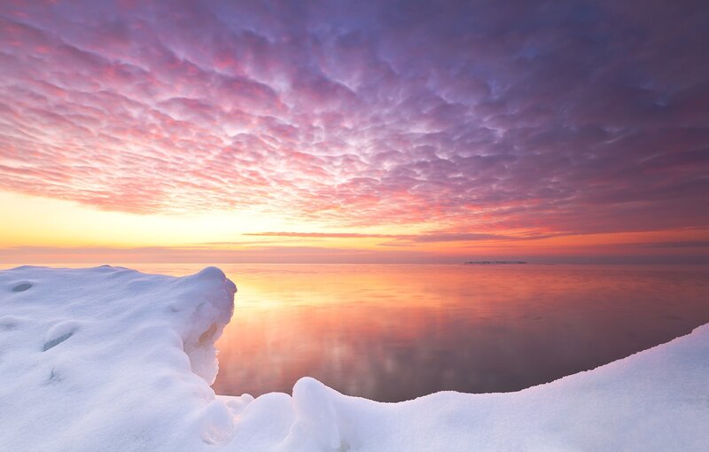 Snow-covered Ice Edge