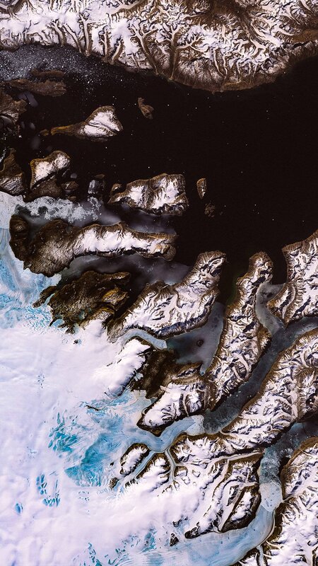 Snow-covered Islands — White