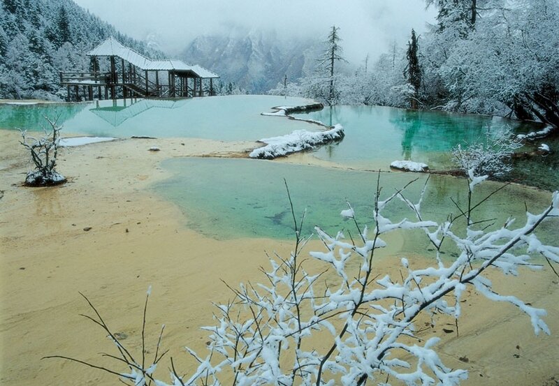 Snow-covered Lake — Green