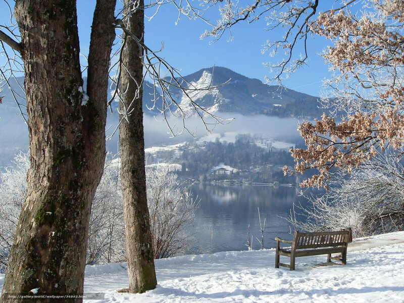 Snow-covered Lake View