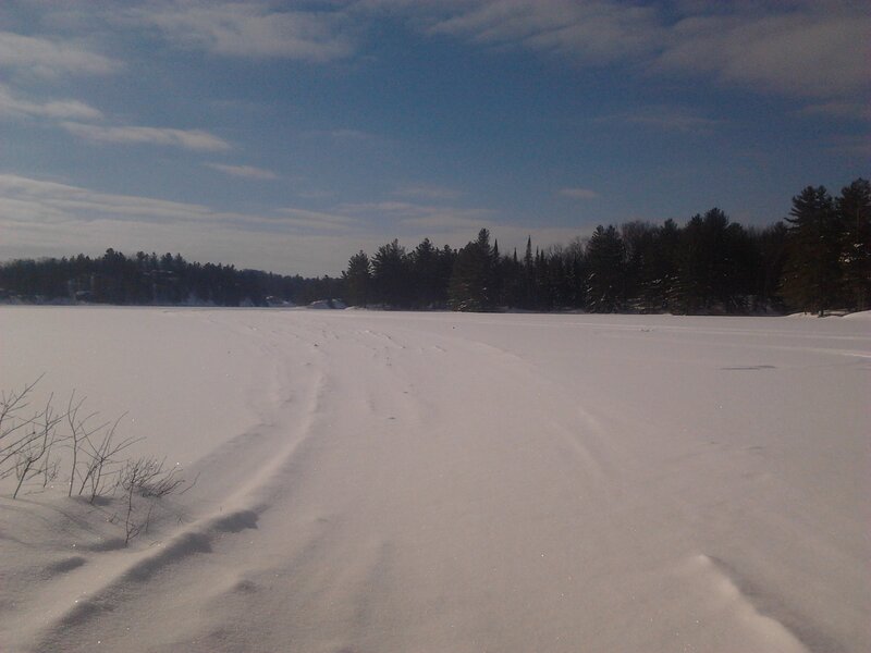 Snow-covered Lake — White, Serene, Winter