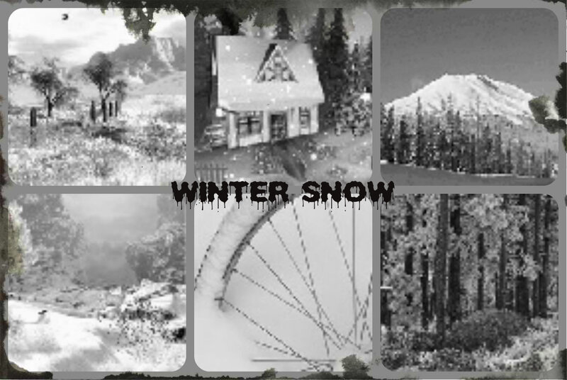 Snow-covered Landscape — Black, Cold