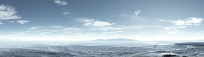 Snow-covered Landscape — Blue, Serene, Digital Art