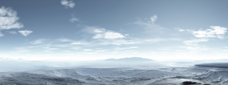 Snow-covered Landscape — White, Serene, Digital Art