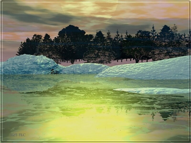Snow-covered Landscape — Yellow