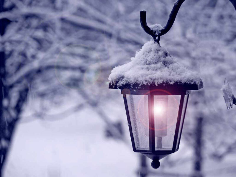 Snow-covered Lantern