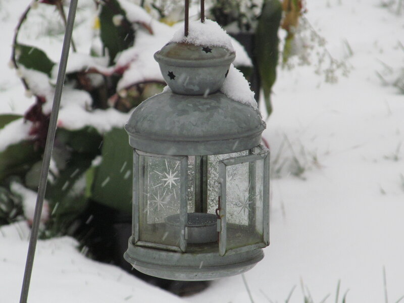 Snow-covered Lantern — White, Calm