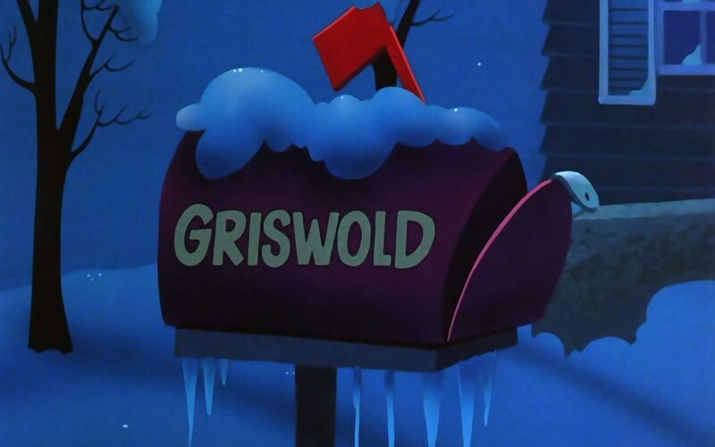 Snow-covered Mailbox — Blue, Cold