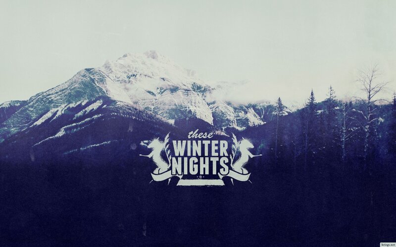 Snow-covered Mountain — Blue, Cold