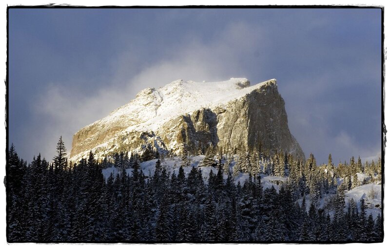 Snow-covered Mountain — Blue, Dramatic, Winter