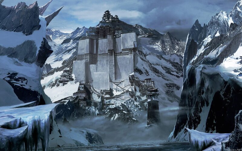 Snow-covered Mountain Fortress