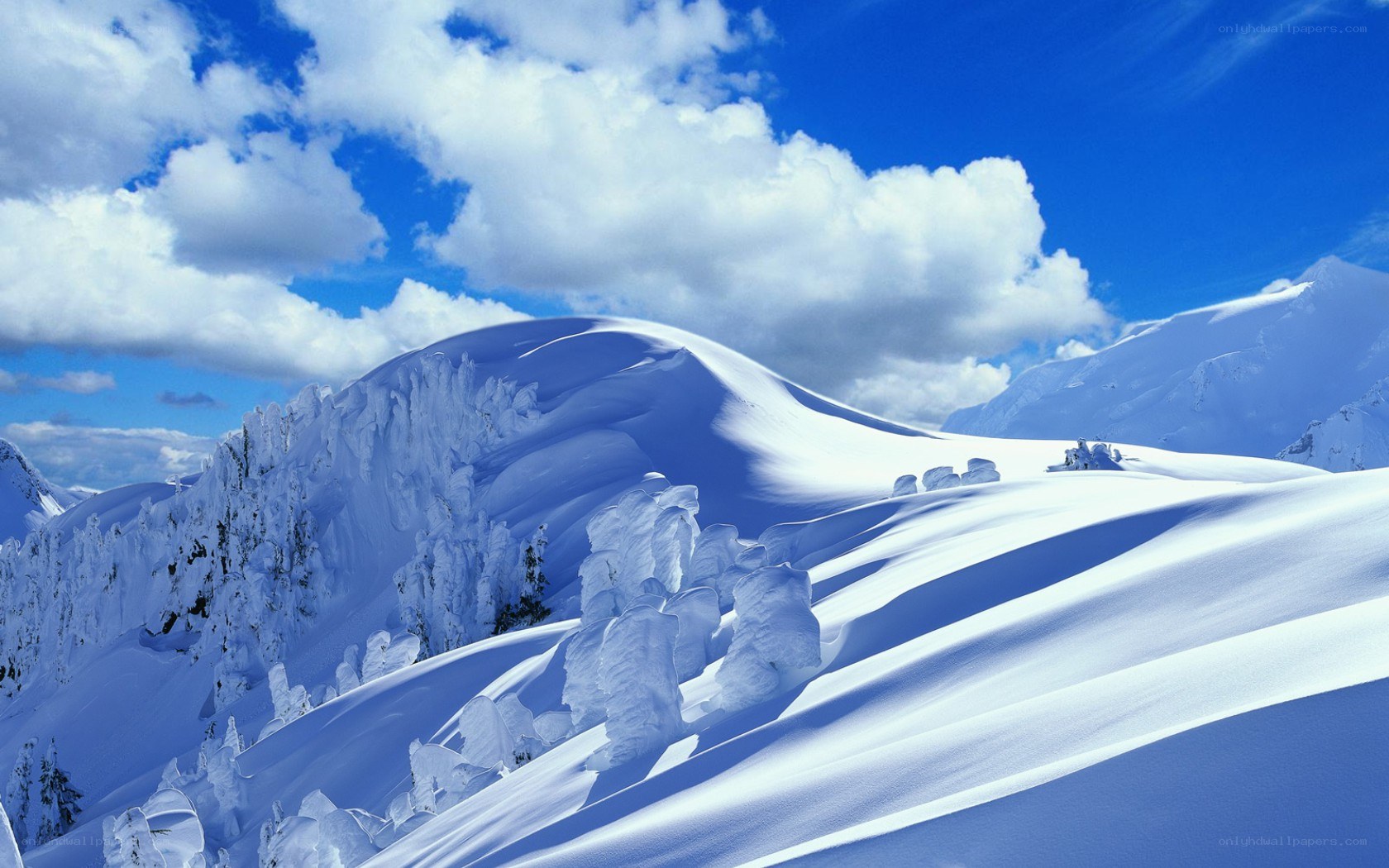 Snow-covered mountain landscape