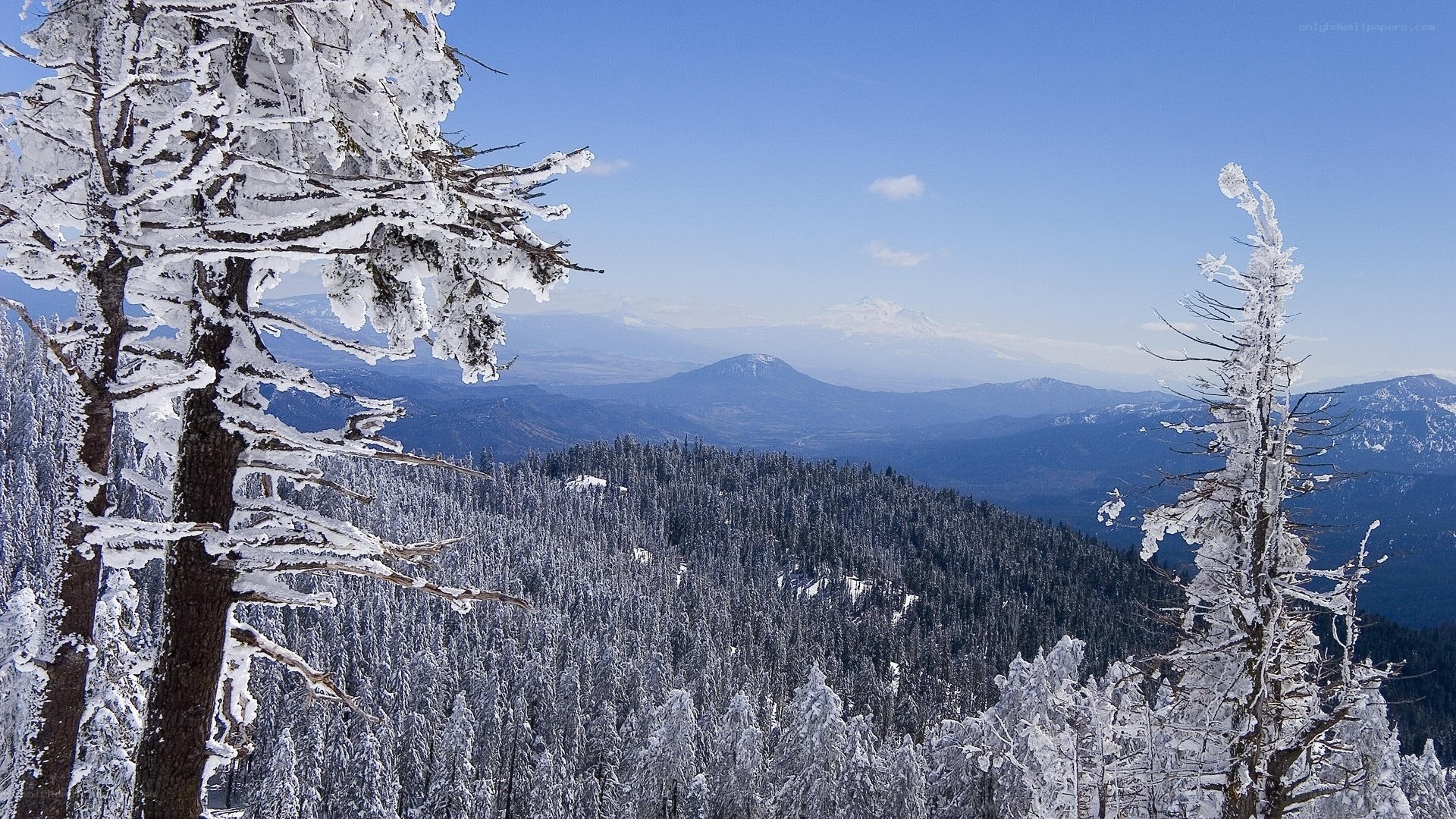 Snow-covered mountain landscape