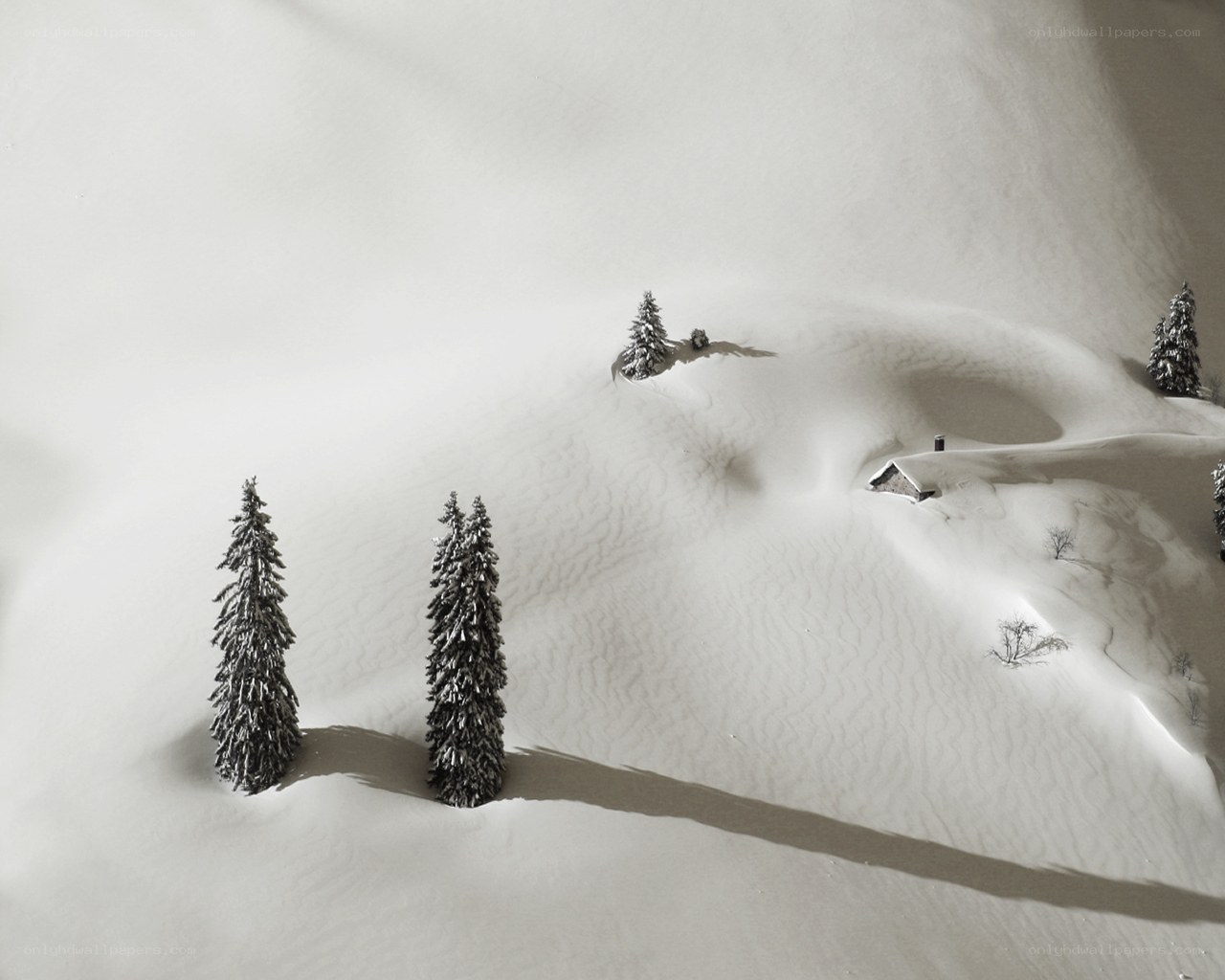 Snow-covered mountain landscape