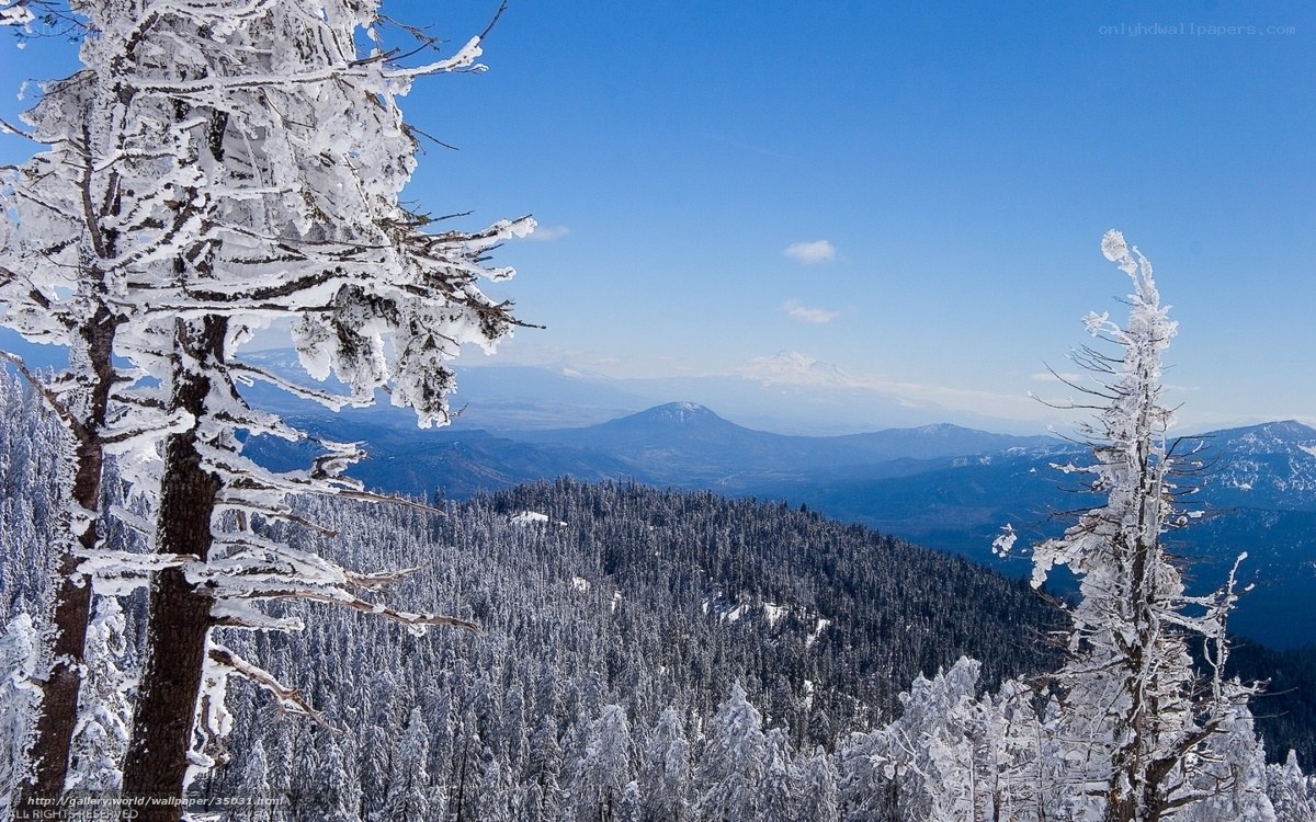 Snow-covered mountain landscape