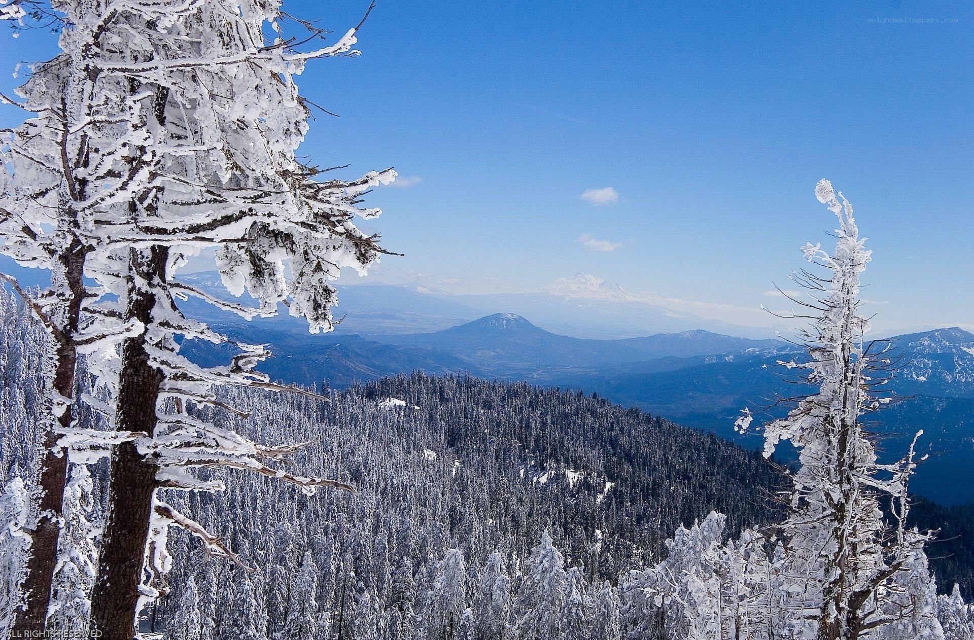 Snow-covered mountain landscape