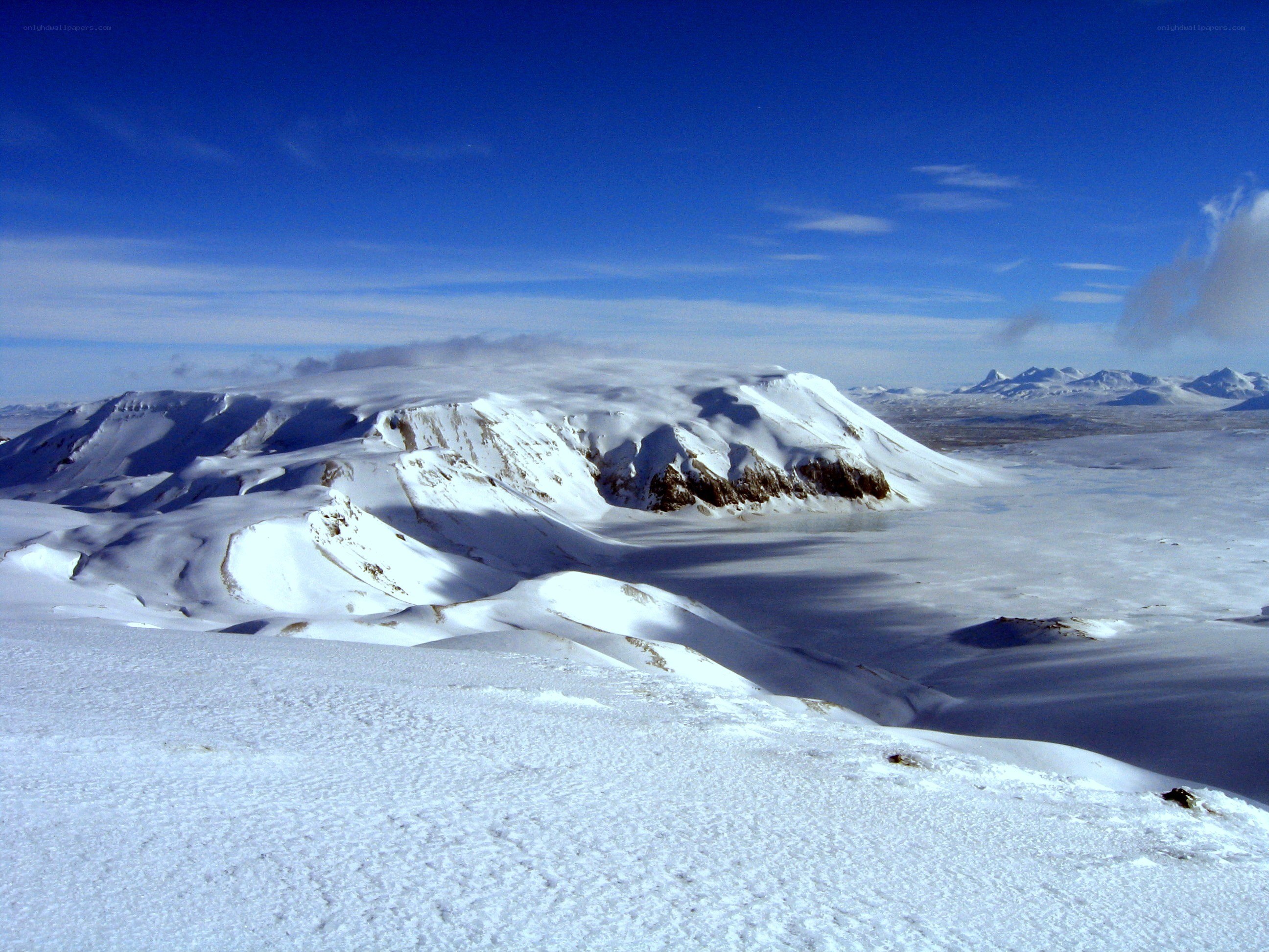 Snow-covered mountain landscape