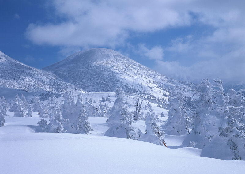 Snow-covered mountain landscape