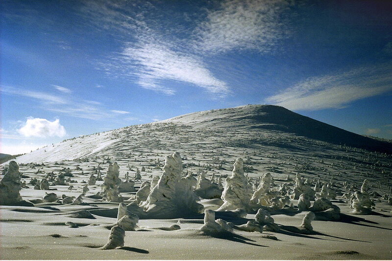 Snow-covered mountain landscape