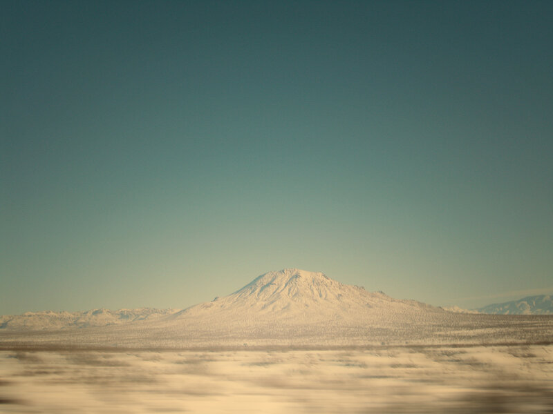Snow-covered mountain landscape