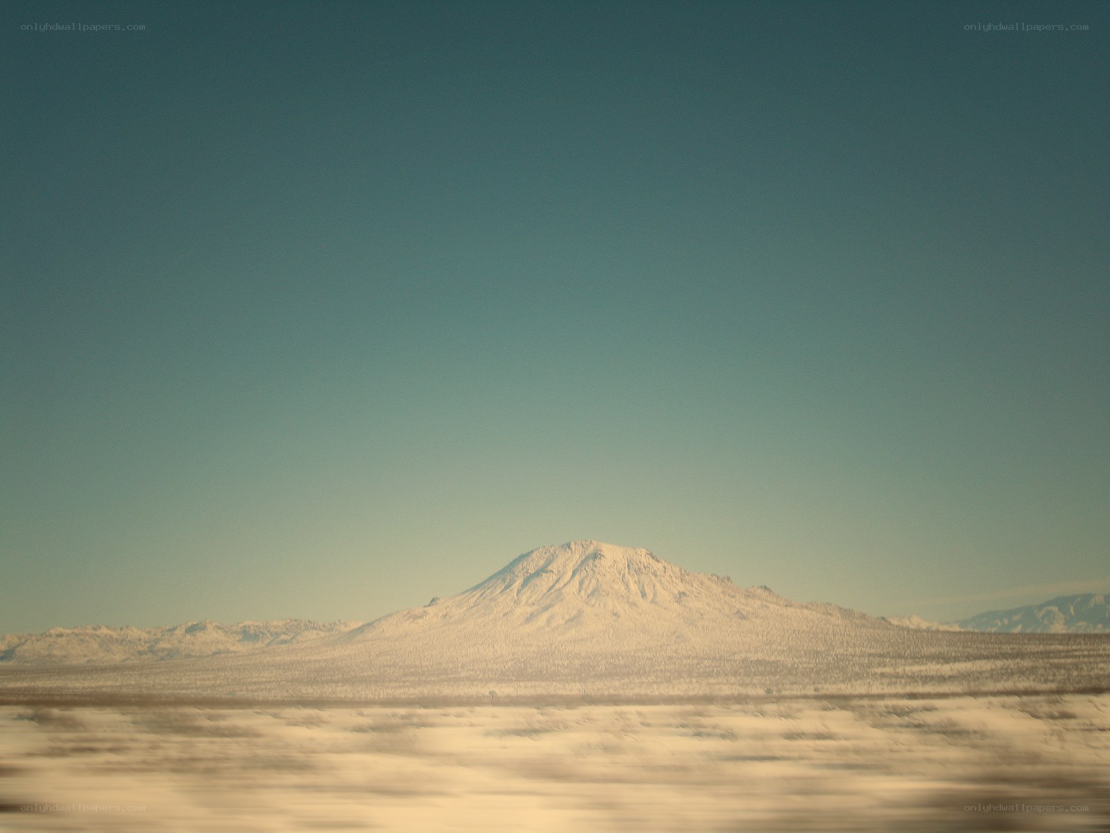 Snow-covered mountain landscape