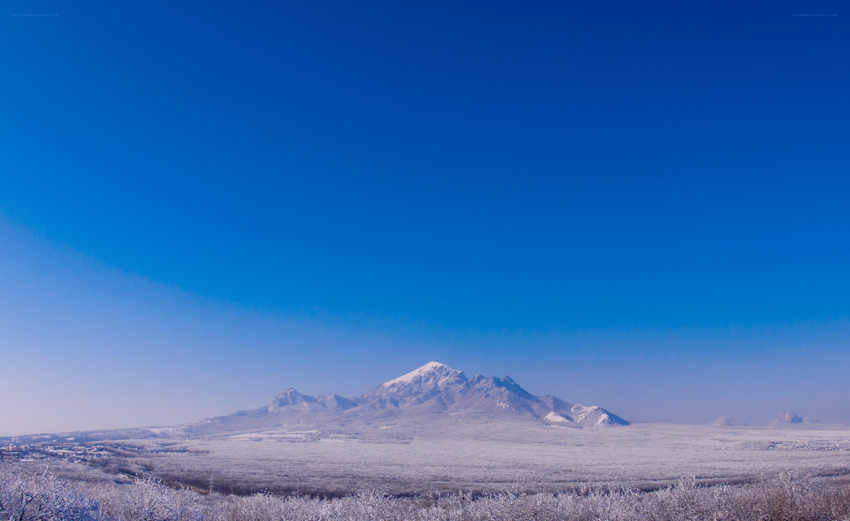 Snow-covered mountain landscape