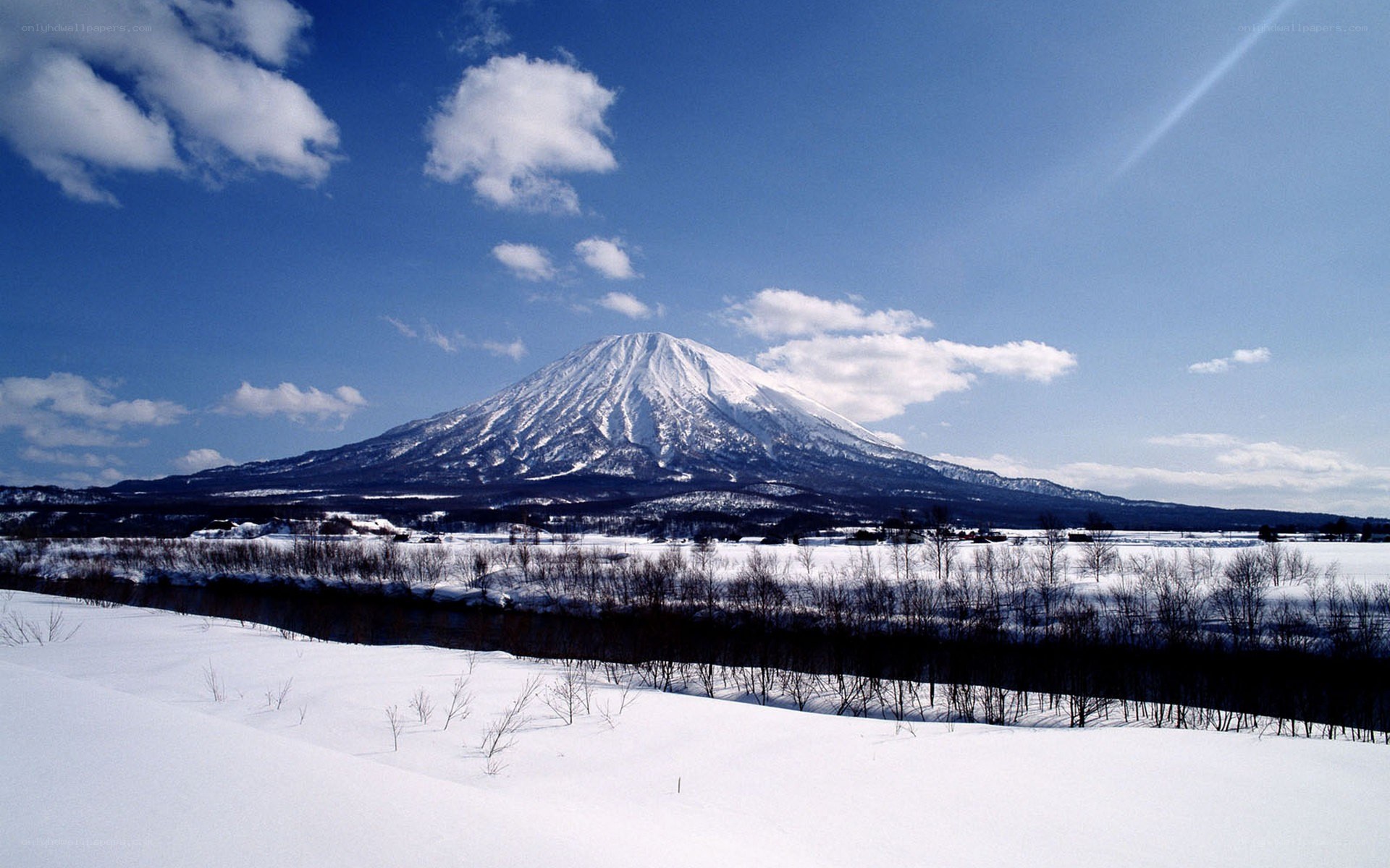 Snow-covered mountain landscape