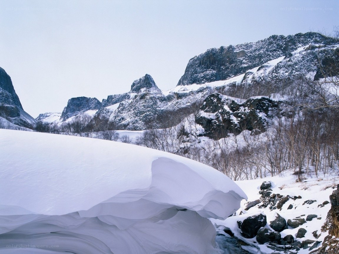 snow-covered mountain landscape
