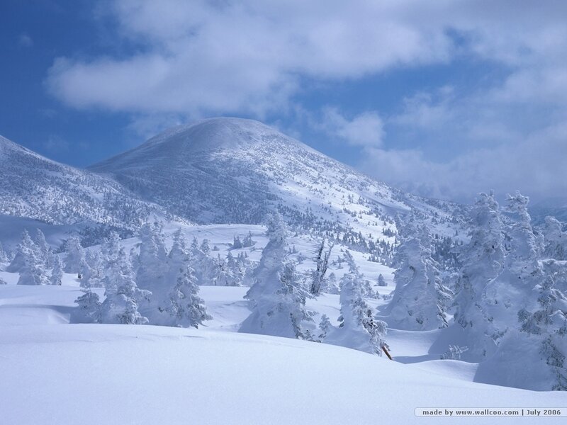 Snow-covered mountain landscape
