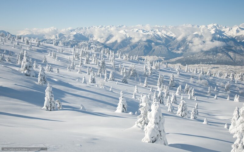 Snow-covered mountain landscape
