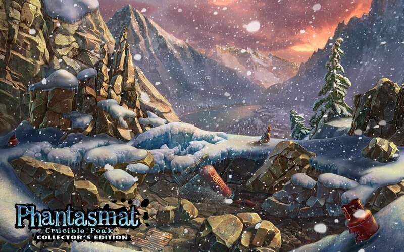 Snow-covered Mountain Landscape — Blue, Dramatic, Winter