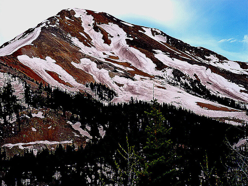 snow-covered mountain peak