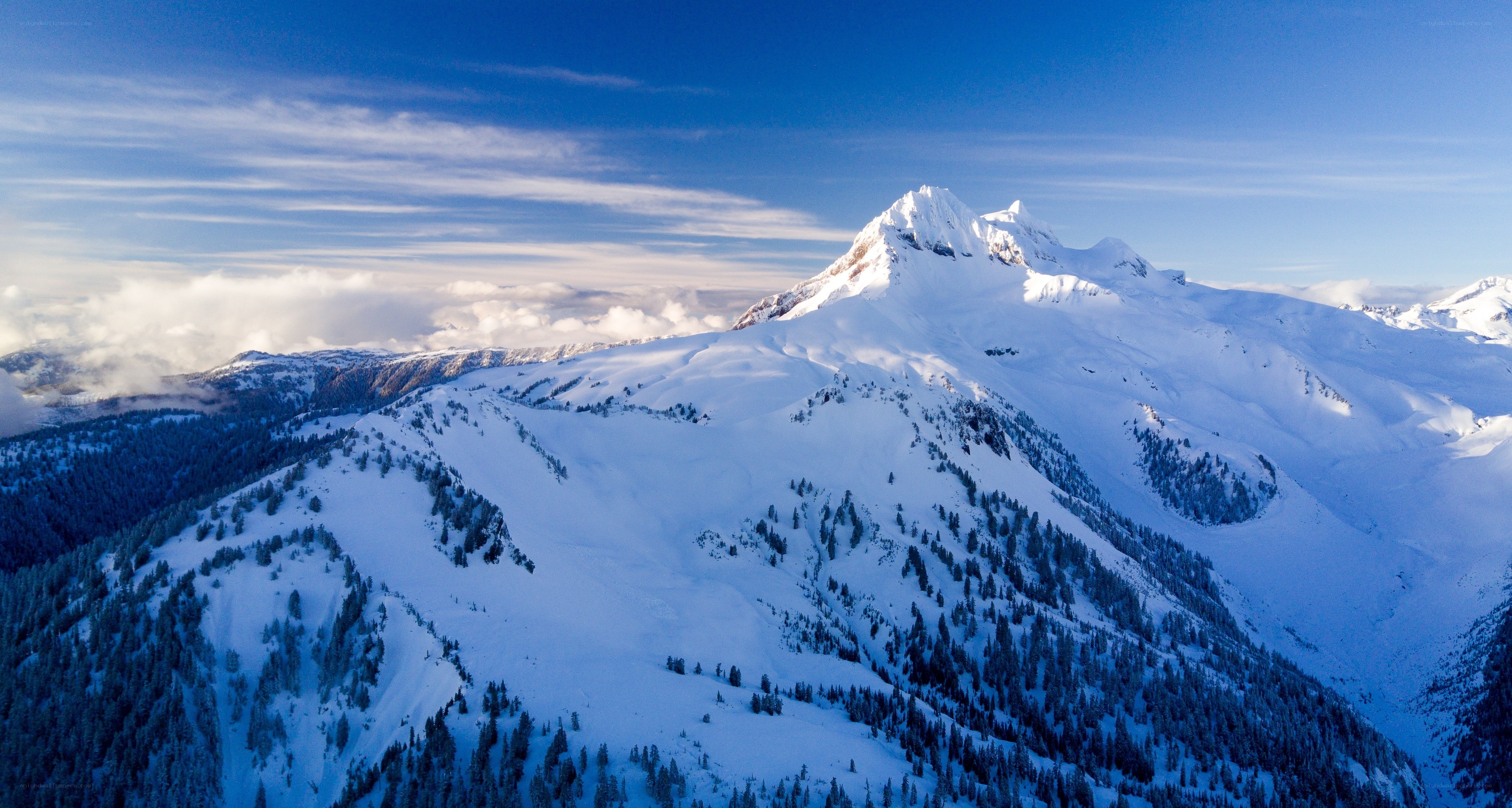 snow-covered mountain peak