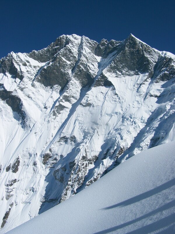 Snow-covered mountain peak