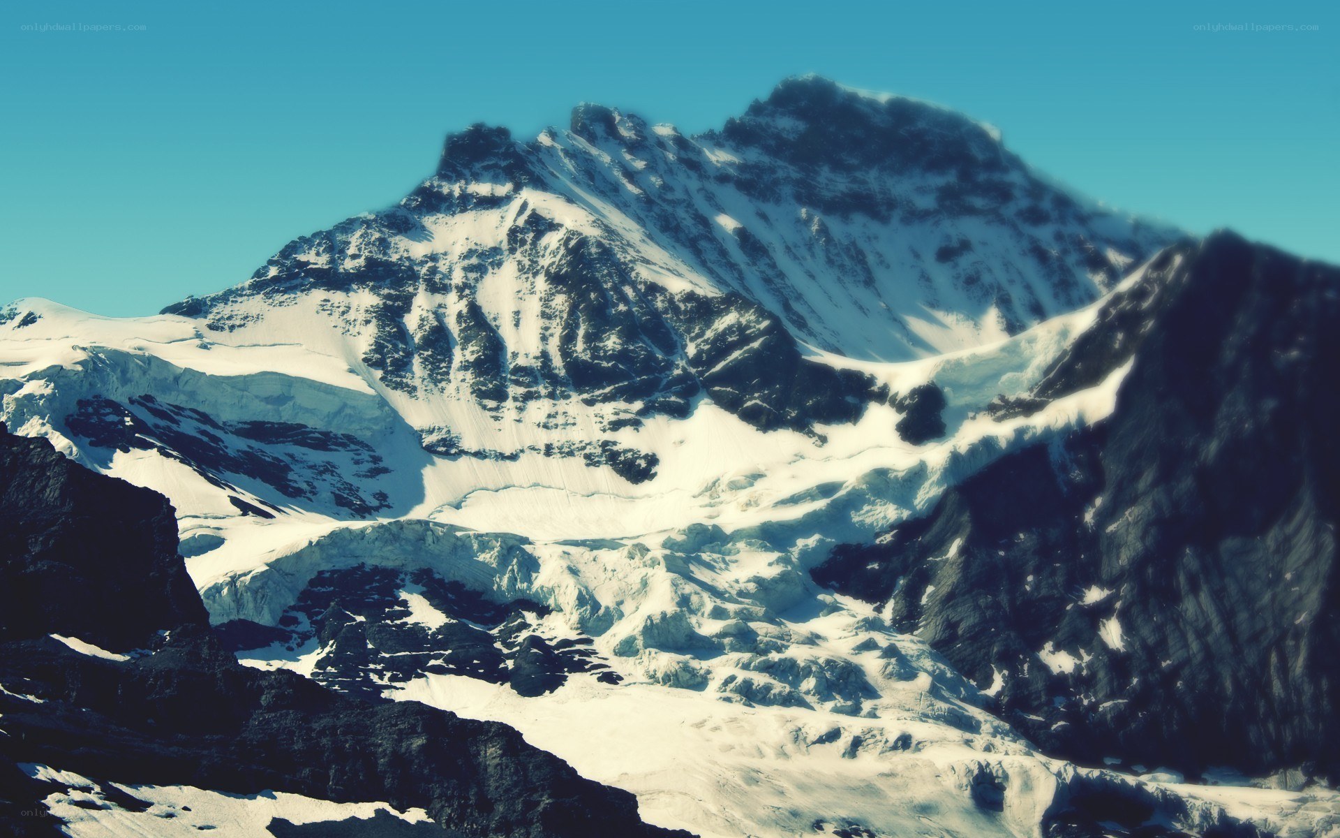 snow-covered mountain peak