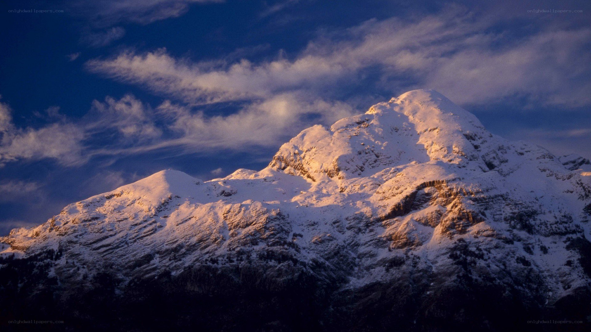snow-covered mountain peak