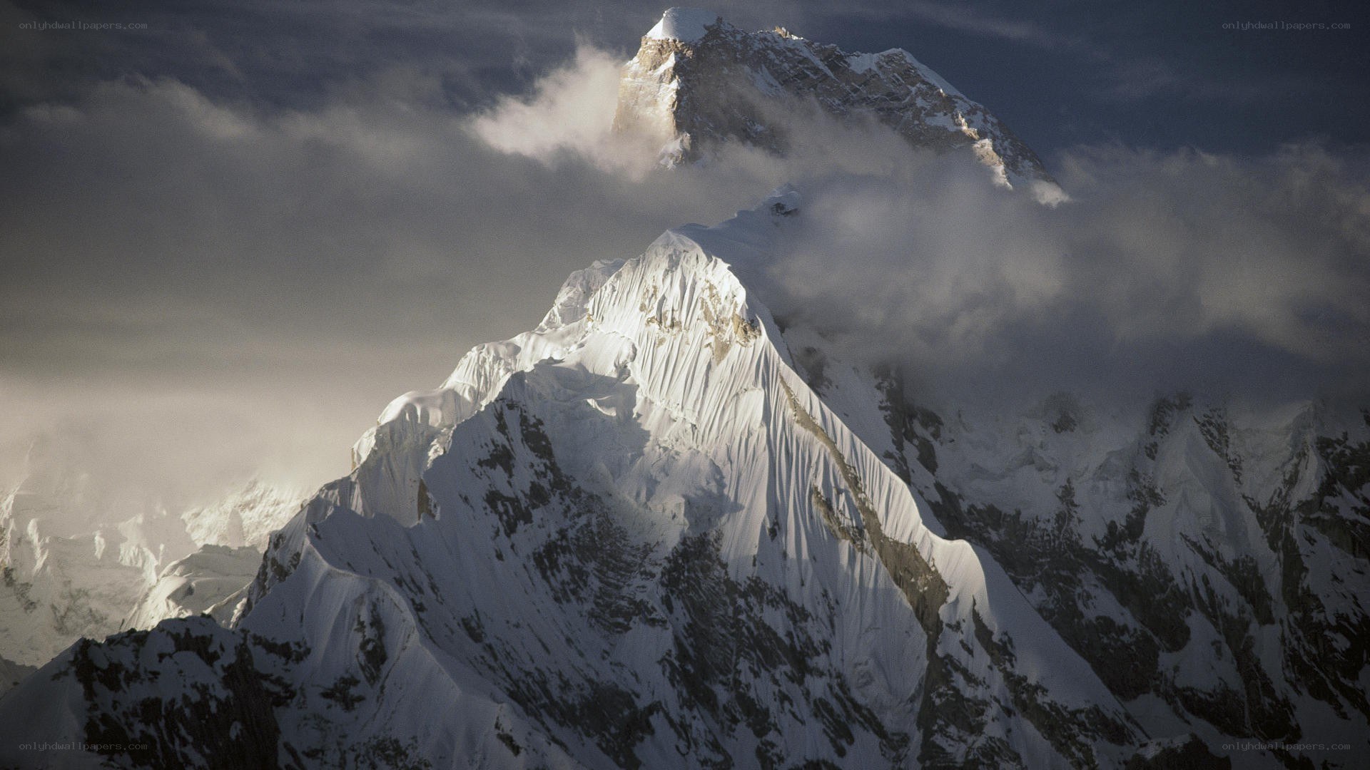 snow-covered mountain peak
