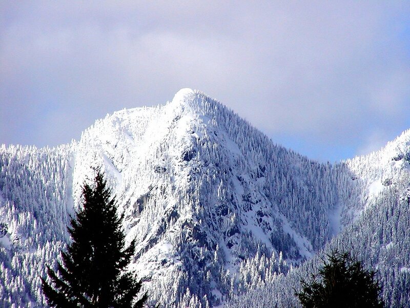 snow-covered mountain peak