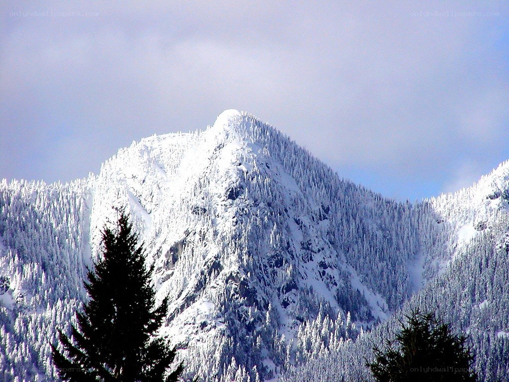 snow-covered mountain peak