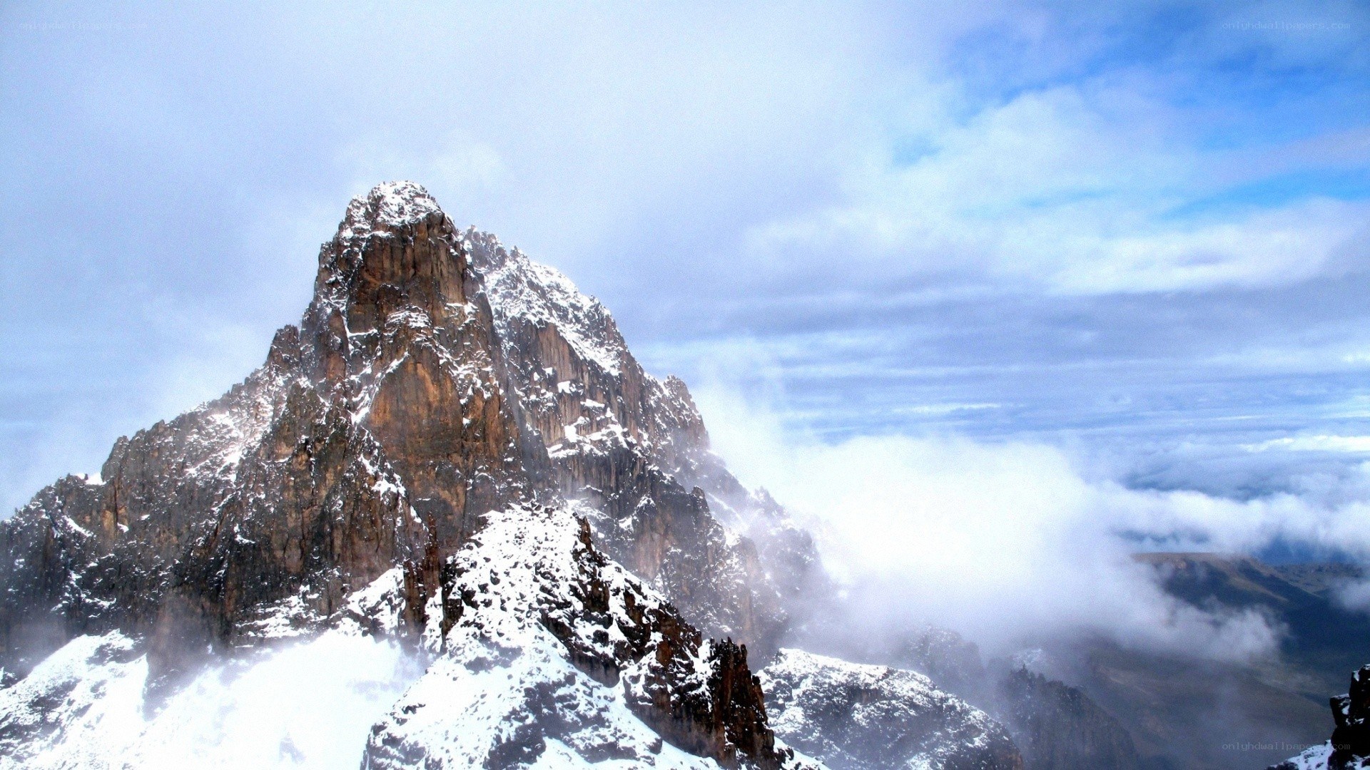 snow-covered mountain peak