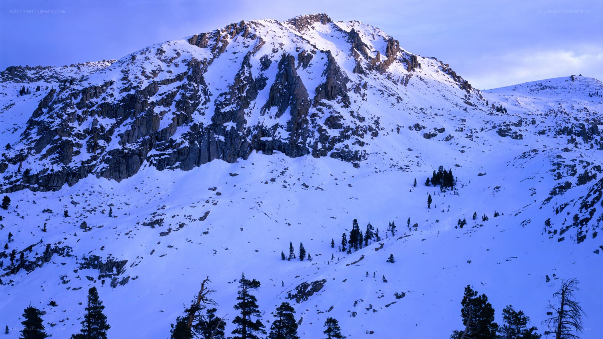 snow-covered mountain peak