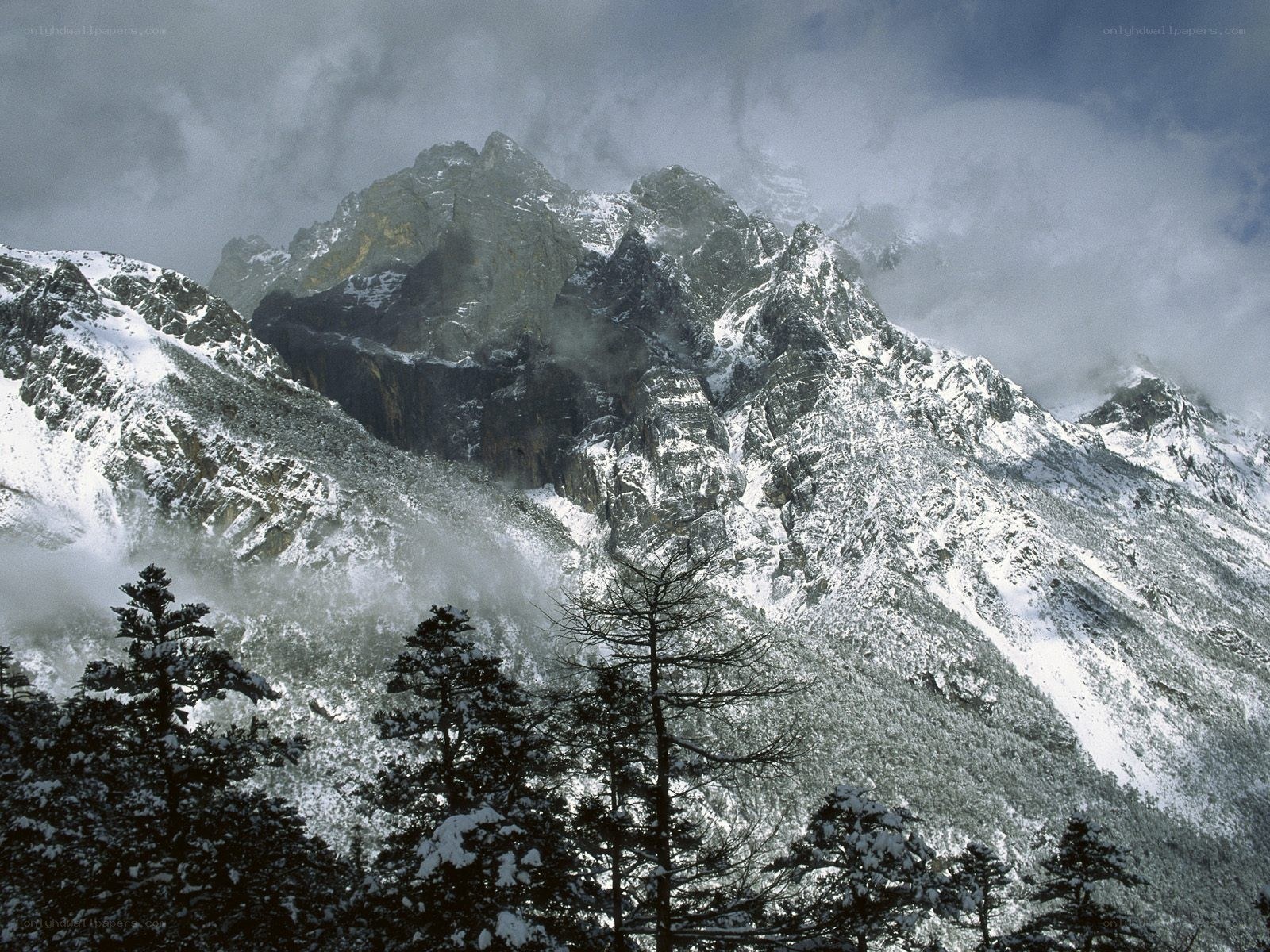 snow-covered mountain peak