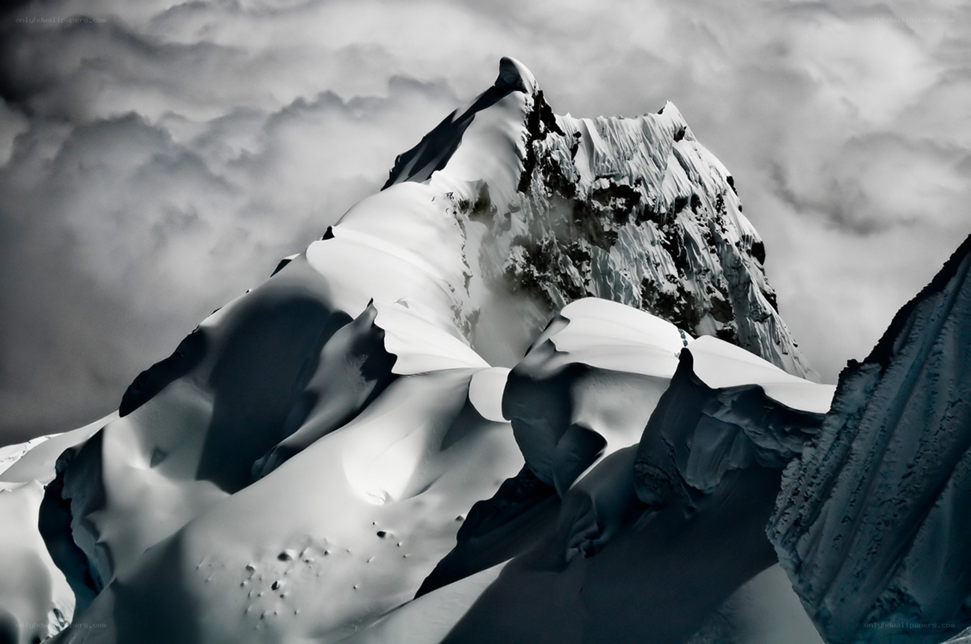 Snow-Covered Mountain Peak