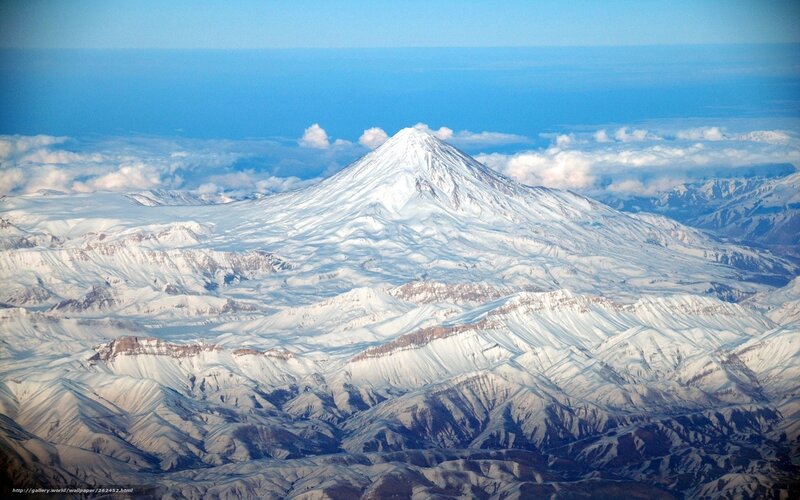 Snow-covered Mountain Peak — Blue, Serene, Photograph