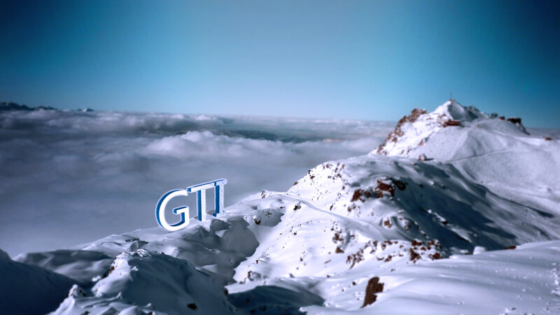 Snow-covered Mountain Peak — Blue, Serene, Winter, 3d Render