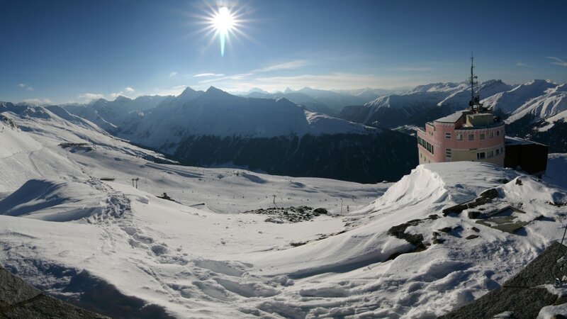 Snow-covered Mountain Peak — White, Bright