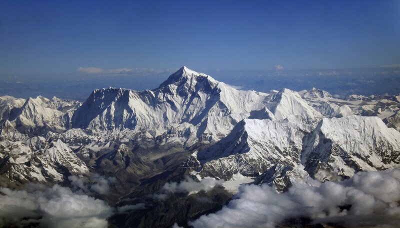 Snow-covered Mountain Peak — White, Dramatic, Afternoon, Photograph, Mountains