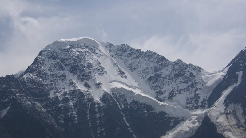 Snow-covered Mountain Peak — White, Dramatic, Photograph, Snow