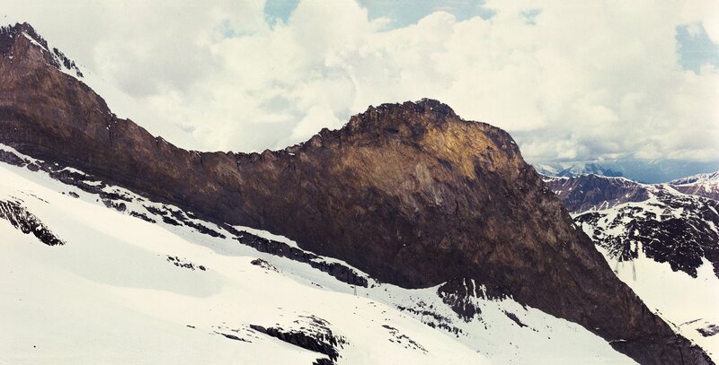 Snow-covered Mountain Peak — White, Dramatic, Winter, Photograph, Snow, Clouds